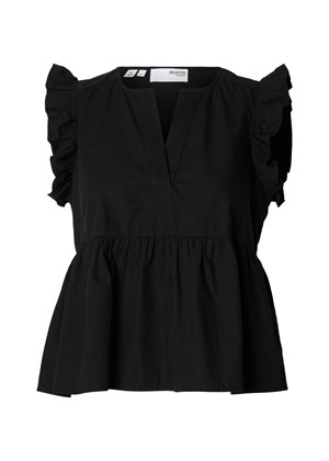 Blair-Ida sl top Sort Selected Femme 